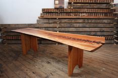 Cherry Slab Bench 1 small