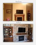 Built-In Bookcases And Fireplace Mantle 2 small