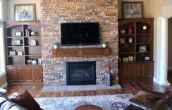 Built-In Bookcases And Fireplace Mantle 1 small