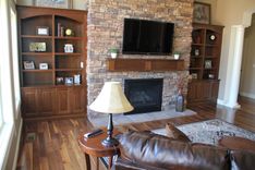 Built-In Bookcases And Fireplace Mantle 4 small
