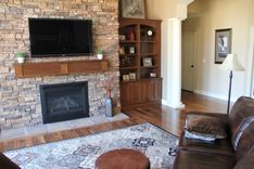 Built-In Bookcases And Fireplace Mantle 5 small