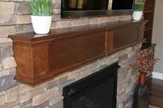 Built-In Bookcases And Fireplace Mantle 6 small