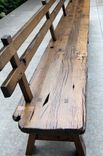 Live Edge Barnwood Bench With Back Rest - 15' Long 3 small