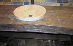 Rustic Bathroom Vanity Countertop - Reclaimed Barnwood 1 small