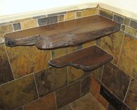 Live Edge Barnwood Rustic Corner Shelves 1 small
