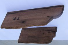 Live Edge Barnwood Rustic Corner Shelves 3 small