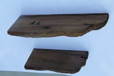 Live Edge Barnwood Rustic Corner Shelves 4 small