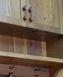 Rustic Reclaimed Barnwood Entry Cabinet / Coat Rack 3 small