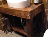 Rustic Bath Vanity - Reclaimed Barnwood 3 small