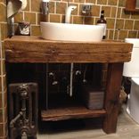 Rustic Bath Vanity - Reclaimed Barnwood 1 small