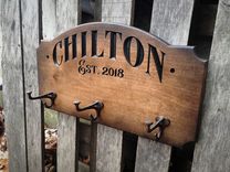 Coat Rack Hat Rack With Cast Iron Hooks 3 small