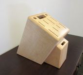 Custom Tiger Maple Knife Block 3 small