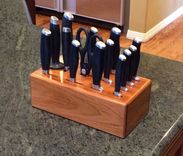 Custom In- Counter Knife Block 1 small
