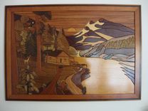 Framed Intarsia-Sunset Valley 1 small