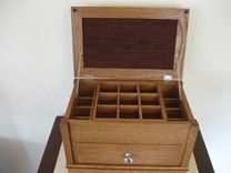 Intarsia Cardinal Keepsake/Jewelry Box 2 small
