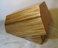 Zebra Wood Knife Block 2 small