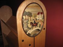 Bookshelf With Custom Intarsia 2 small