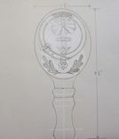 Custom Family Crest Tap Handle 3 small