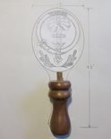 Custom Family Crest Tap Handle 4 small
