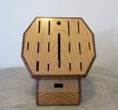 Custom Zebrawood Knife Block 2 small