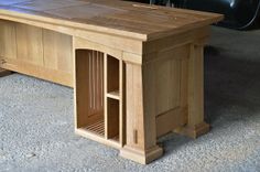 Mission Style Custom Computer Desk 3 small