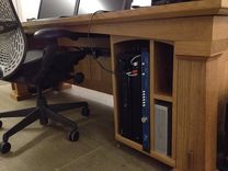 Mission Style Custom Computer Desk 5 small
