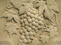 Limestone Classic Grape Relief Monolithic Mosaic Back Splash Decorative Tile Insert 5 small