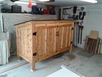 Outdoor Western Red Cedar Storage Unit 1 small