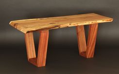 Spalted Maple Slab Coffee Table On Sapele Legs 2 small