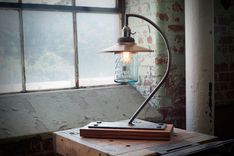 Hand-Spun Copper Pendant Light With Vintage Mason Jar Globe 3 small