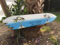 Wedding Guestbook Wood Surfboard Sign, Guest Book Alternative 1 small