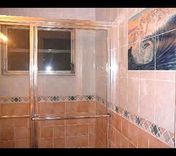 Sunset Stampede Ceramic Wall Mural W/Bath Renovationn 3 small