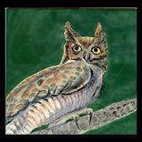 Wild Birds On Hand Painted Ceramic Tile 5 small