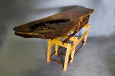 Walnut Slab Console 2 small