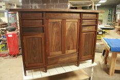 Walnut And Sapele Custom Sideboard 9 small