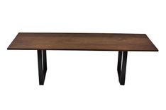 Walnut Dining Table, Modern Dining Table, Kitchen Table With Metal, Farmhouse, Rustic, Industrial 2 small