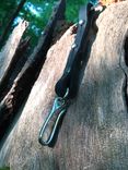 Japanese Fishhook Leather Keychain 4 small