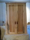 Spalted Tiger And Birdseye Maple Jewelry Or Watch Armoire. 1 small