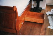 Curly Cherry Sleigh Bed 2 small