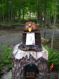 Hand Carved Mailbox 2 small