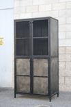 Modern Industrial Pantry Cabinet, Vintage-Style Cupboard, Industrial Storage Cabinet 2 small