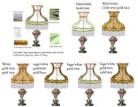 Custom Lamp Shade For A Capodimonte Vintage Lamp 4 small