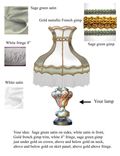 Custom Lamp Shade For A Capodimonte Vintage Lamp 6 small