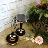 Black And White Check Reverse Cloche Courtly Cloche Checked Vintage Decor 4 small