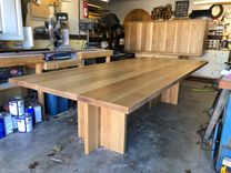 The Vegas Quartered Oak Dining Table 2 small