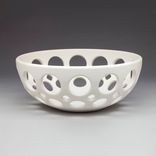 Round Pierced Ceramic Fruit Bowl 1 small
