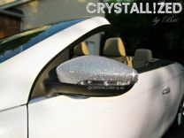 Crystallized Car Side Mirror Caps Made With Swarovski Crystals Bedazzled 1 small
