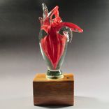 Glass Anatomical Heart 1 small