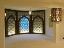 Prayer Room Decorative Wall Panels And Lighted Pillar 4 small