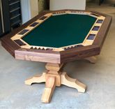 Hardwood Poker Table // Game Table //Man Cave Centerpiece! 1 small